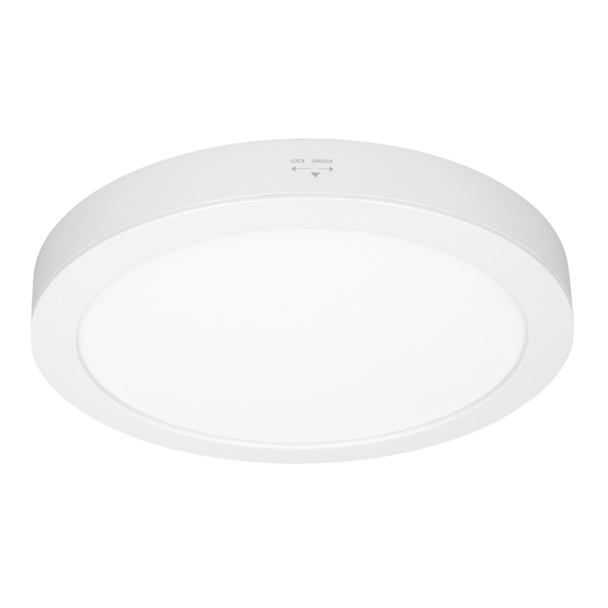 LED Přisazený/podhledový panel 2v1 24W/230V 3000/4000/6000K pr. 30 cm IP54 bílá