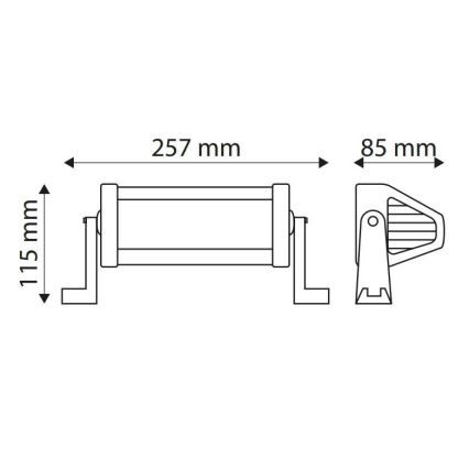 LED Průmyslové svítidlo EPISTAR LED/36W/10-30V IP67 6000K