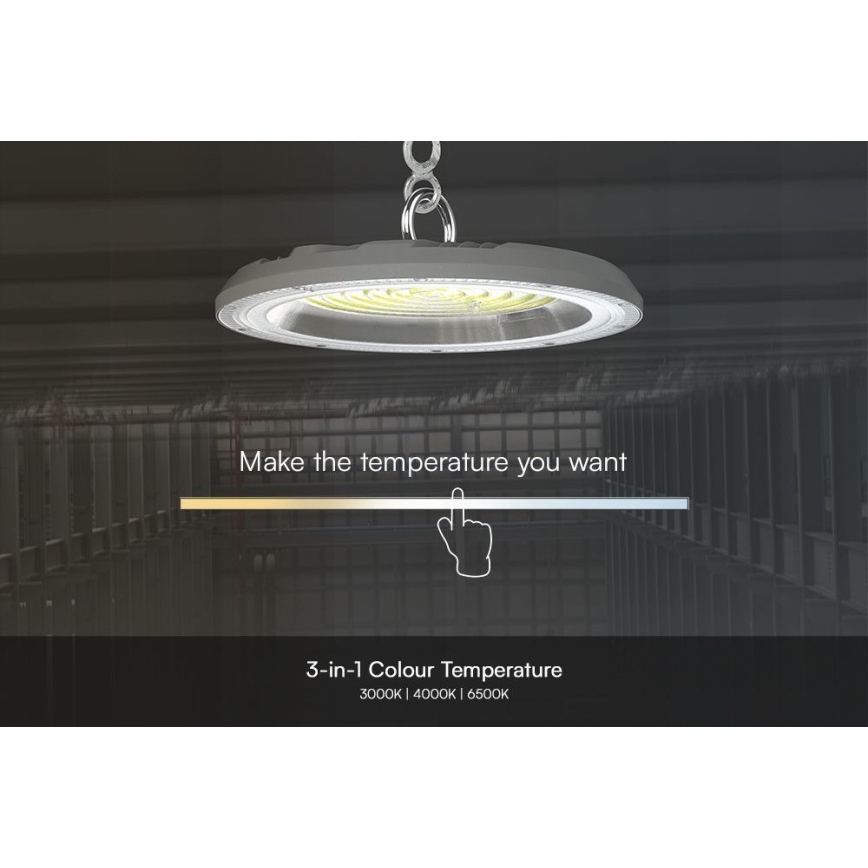 LED Průmyslové svítidlo High Bay LED/150W/230V 3000/4000/6500K IP65 pr. 27,7 cm
