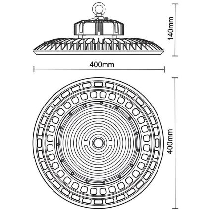LED Průmyslové svítidlo UFO HIGHBAY LED/200W/230V 5000K IP65