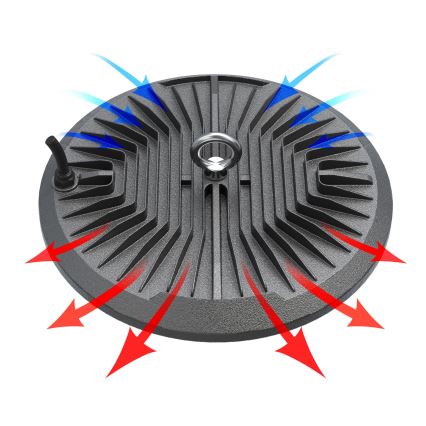LED Průmyslové technické svítidlo HIGHBAY LED/100W/230V 4500K IP65 šedá