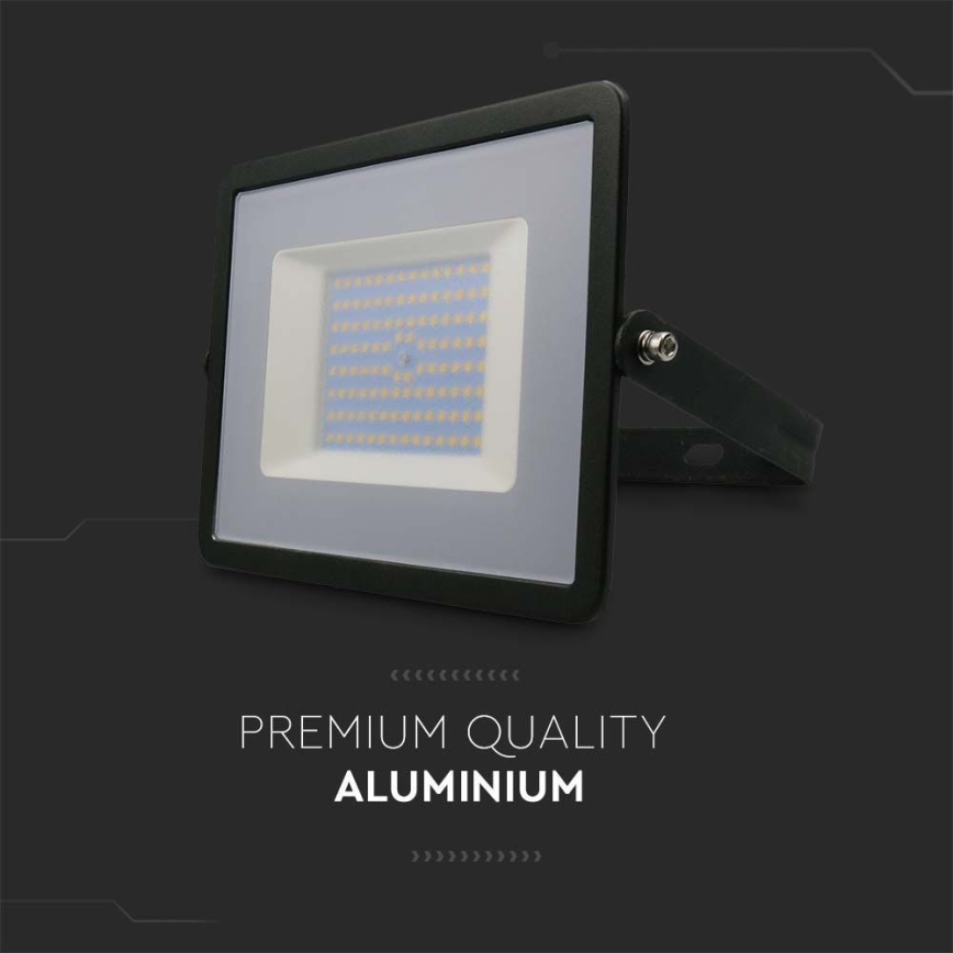 LED Reflektor LED/100W/230V 4000K IP65 černá