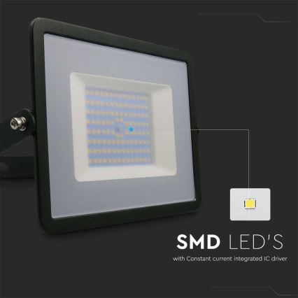 LED Reflektor LED/100W/230V 4000K IP65 černá