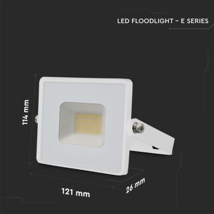 LED Reflektor LED/20W/230V 4000K IP65 bílá