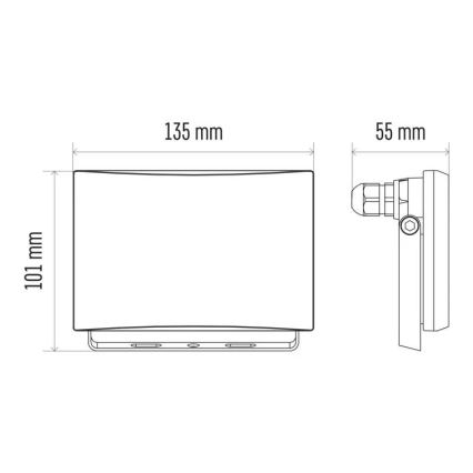 LED Reflektor LED/20W/230V IP65