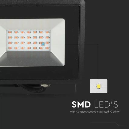 LED Reflektor LED/20W/230V IP65 růžové světlo