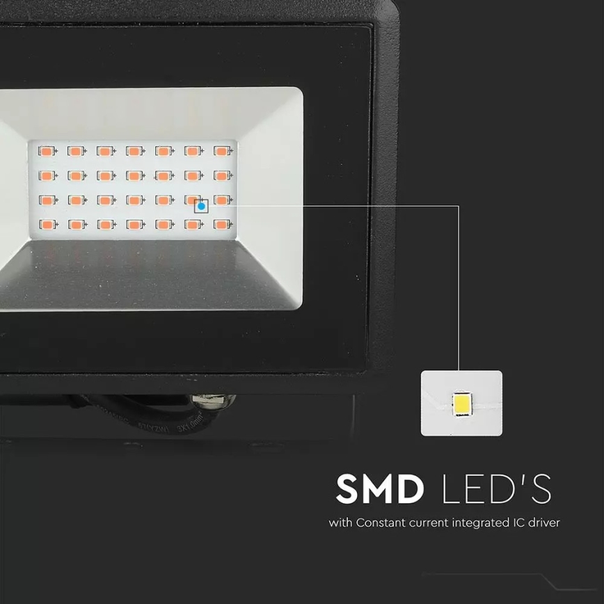 LED Reflektor LED/20W/230V IP65 růžové světlo