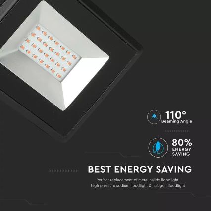 LED Reflektor LED/20W/230V IP65 růžové světlo