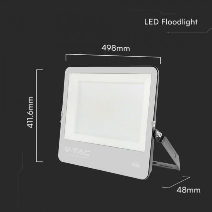 LED Reflektor LED/300W/230V 4000K IP65 černá