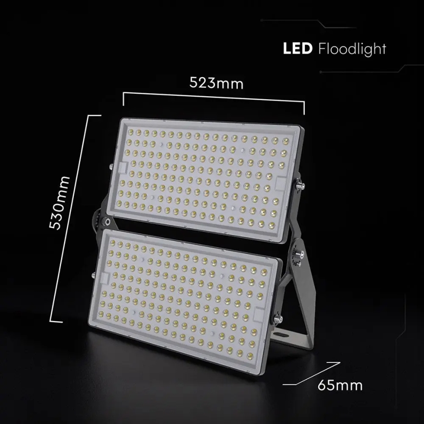 LED Reflektor LED/500W/230V 4000K IP65 šedá