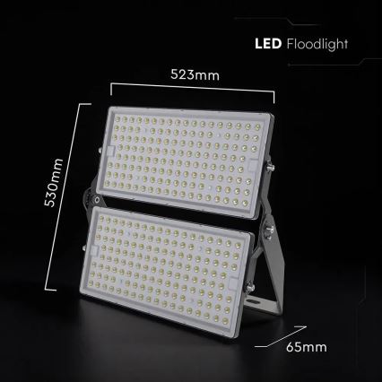 LED Reflektor LED/500W/230V 6500K IP65 šedá
