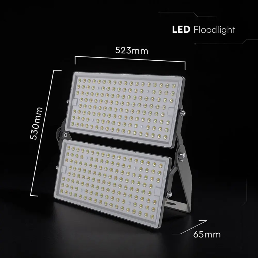 LED Reflektor LED/500W/230V 6500K IP65 šedá