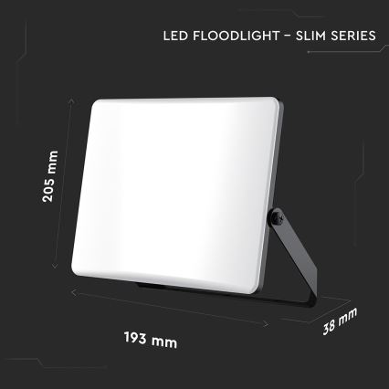 LED Reflektor LED/50W/230V 3000/4000/6500K IP65 černá