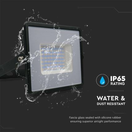 LED Reflektor LED/50W/230V 4000K IP65 černá