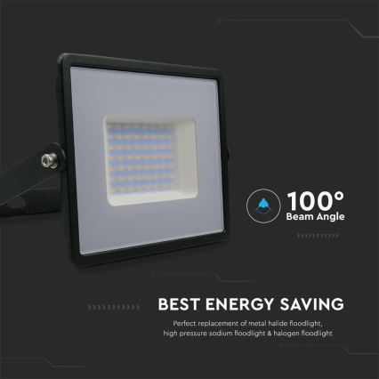 LED Reflektor LED/50W/230V 4000K IP65 černá