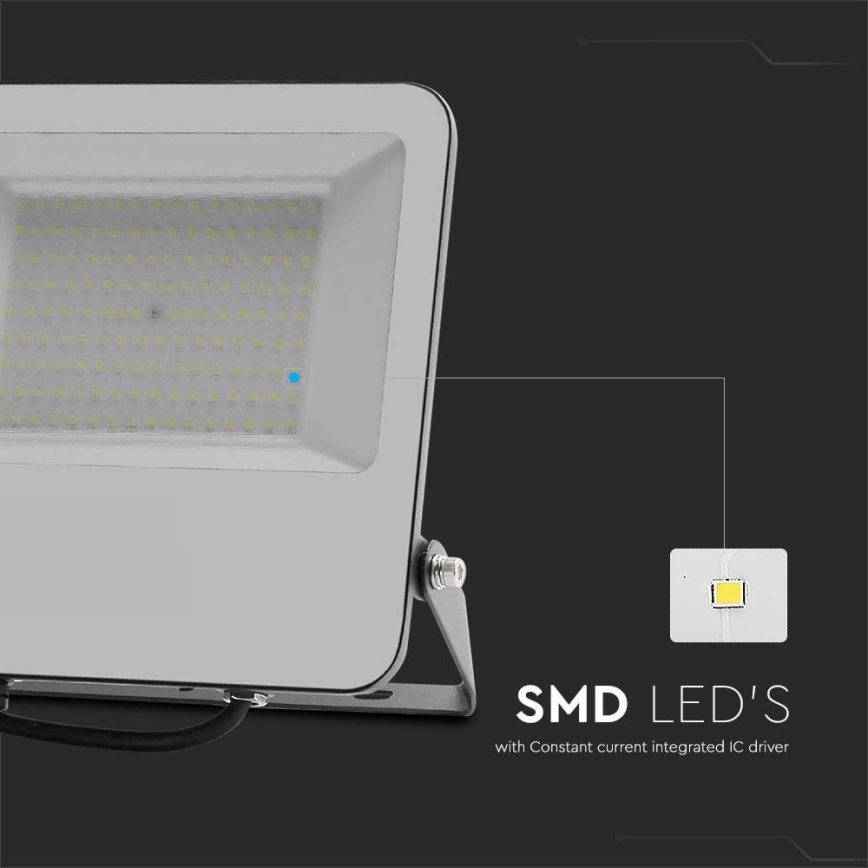 LED Reflektor SAMSUNG CHIP LED/100W/230V 4000K IP65 černá