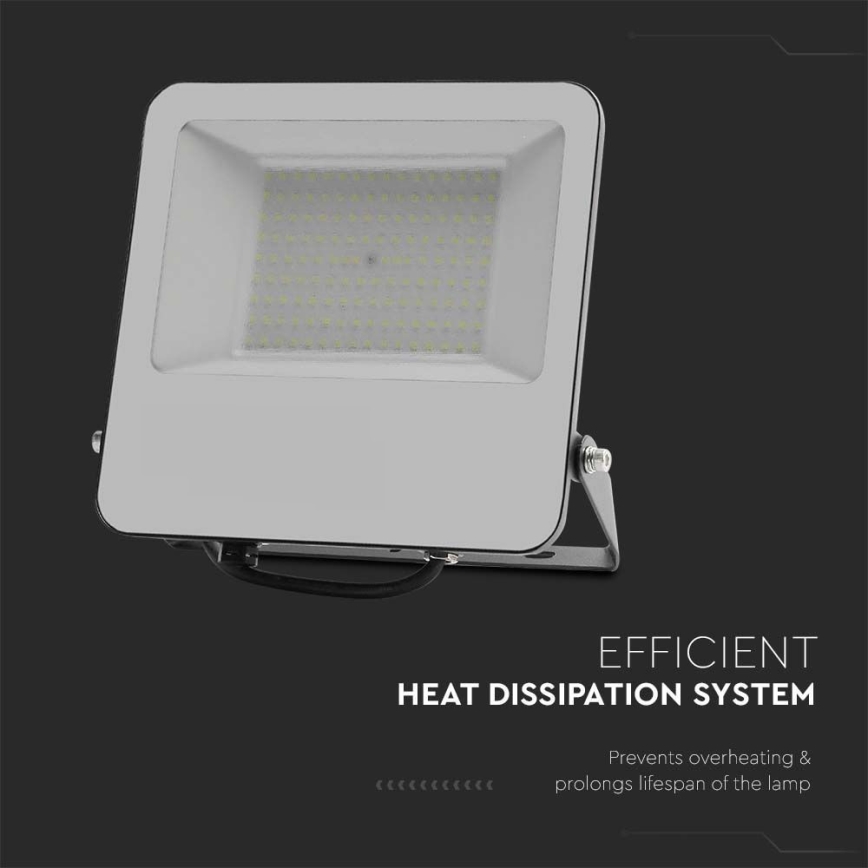 LED Reflektor SAMSUNG CHIP LED/100W/230V 4000K IP65 černá