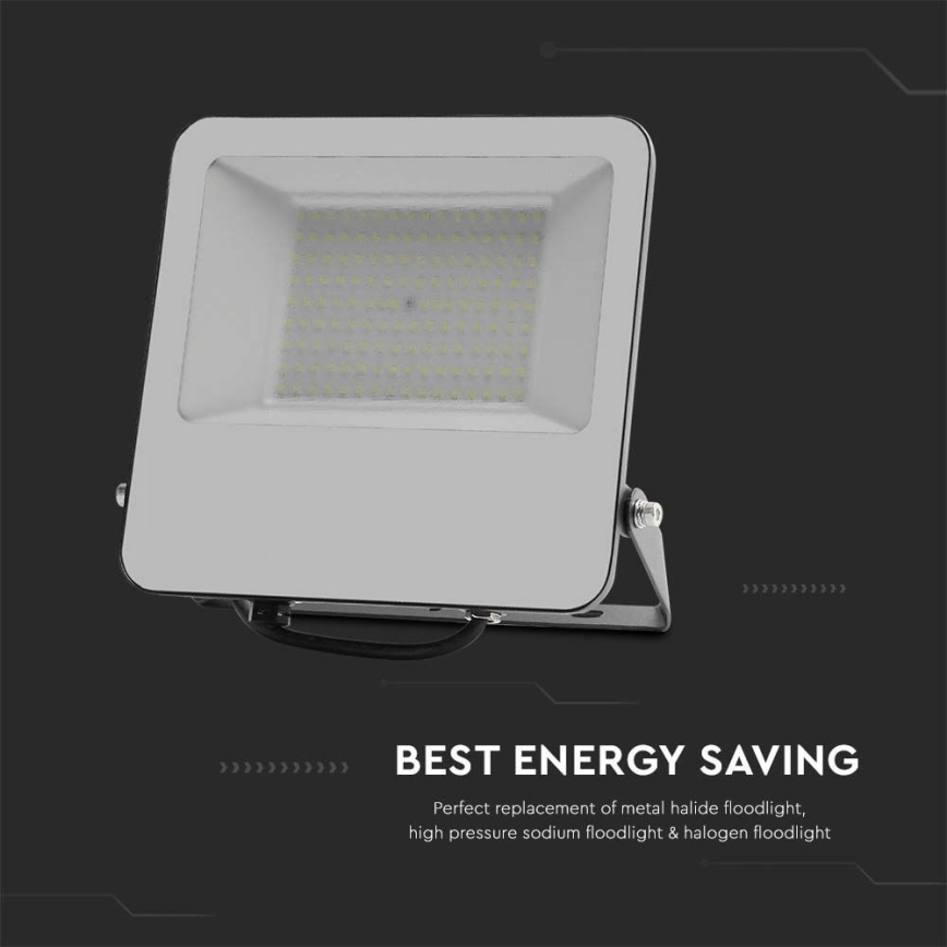 LED Reflektor SAMSUNG CHIP LED/100W/230V 4000K IP65 černá