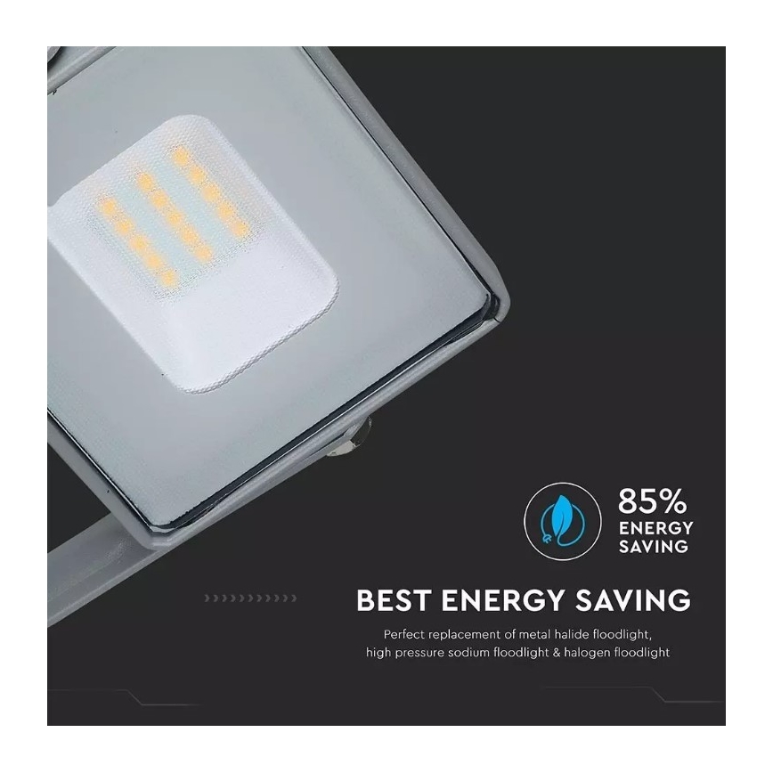 LED Reflektor SAMSUNG CHIP LED/10W/230V IP65 4000K šedá