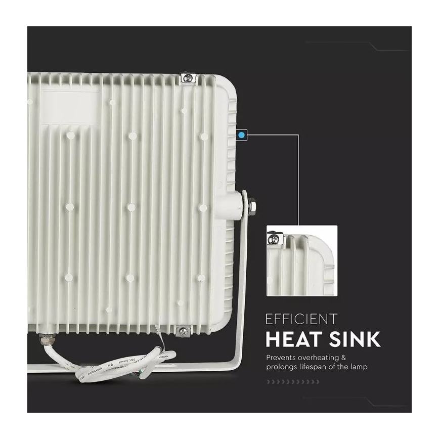 LED Reflektor SAMSUNG CHIP LED/150W/230V 3000K IP65 bílá