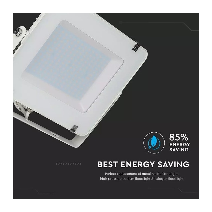 LED Reflektor SAMSUNG CHIP LED/150W/230V 3000K IP65 bílá