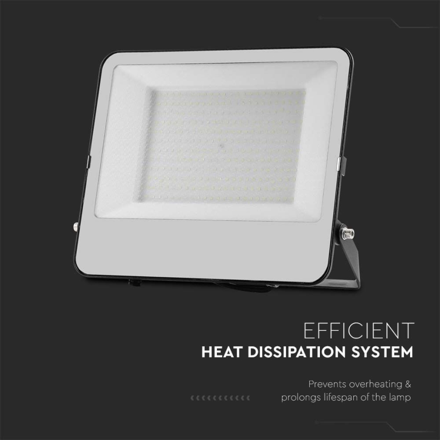 LED Reflektor SAMSUNG CHIP LED/200W/230V 4000K IP65 černá