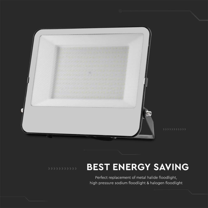 LED Reflektor SAMSUNG CHIP LED/200W/230V 4000K IP65 černá