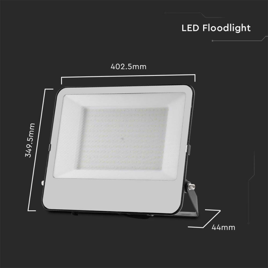 LED Reflektor SAMSUNG CHIP LED/200W/230V 4000K IP65 černá