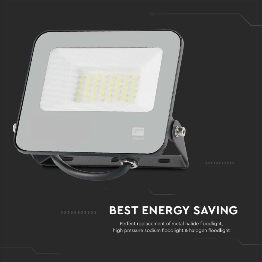 LED Reflektor SAMSUNG CHIP LED/30W/230V 4000K IP65 černá