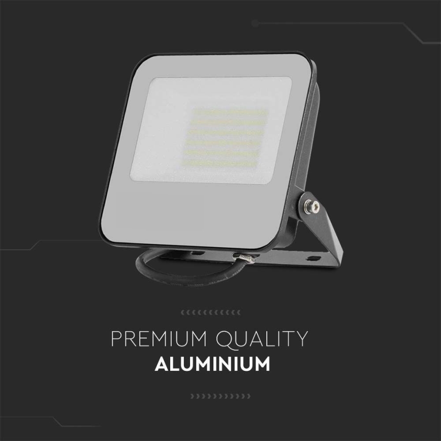 LED Reflektor SAMSUNG CHIP LED/50W/230V 4000K IP65 černá