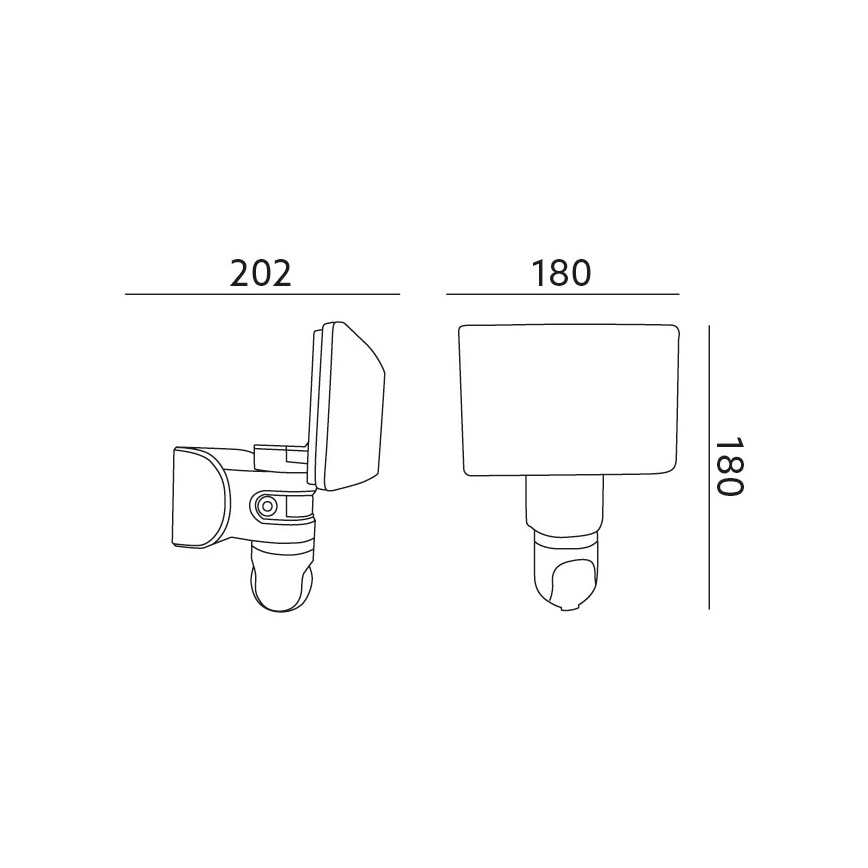 LED Reflektor se senzorem a kamerou LED/23W/230V IP44 Wi-Fi Tuya