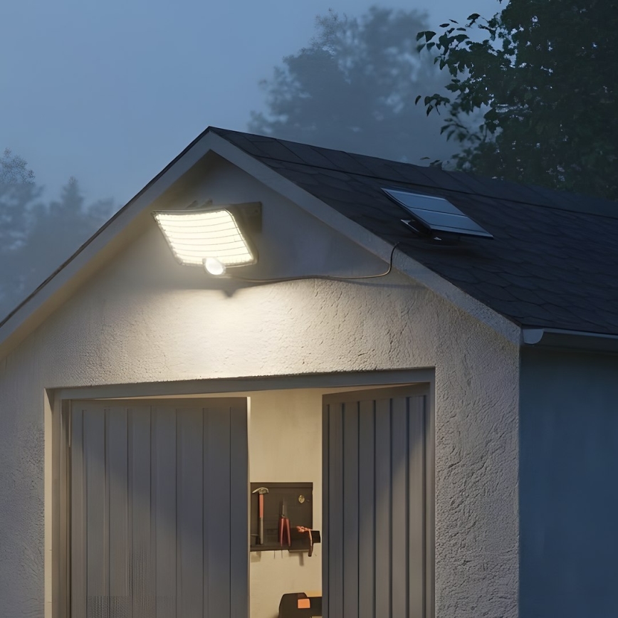 LED Reflektor se senzorem a solárním panelem ALEX LED/5,5W/3,7V 1200 mAh IP44