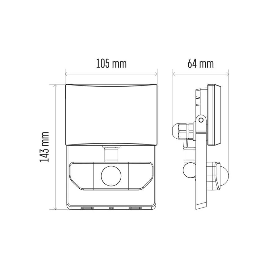 LED Reflektor se senzorem LED/10,5W/230V IP54