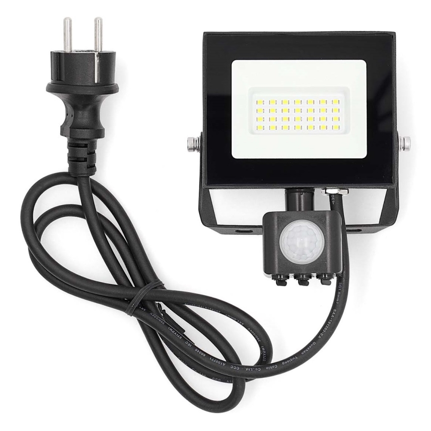 LED Reflektor se senzorem LED/20W/230V 4000K IP44