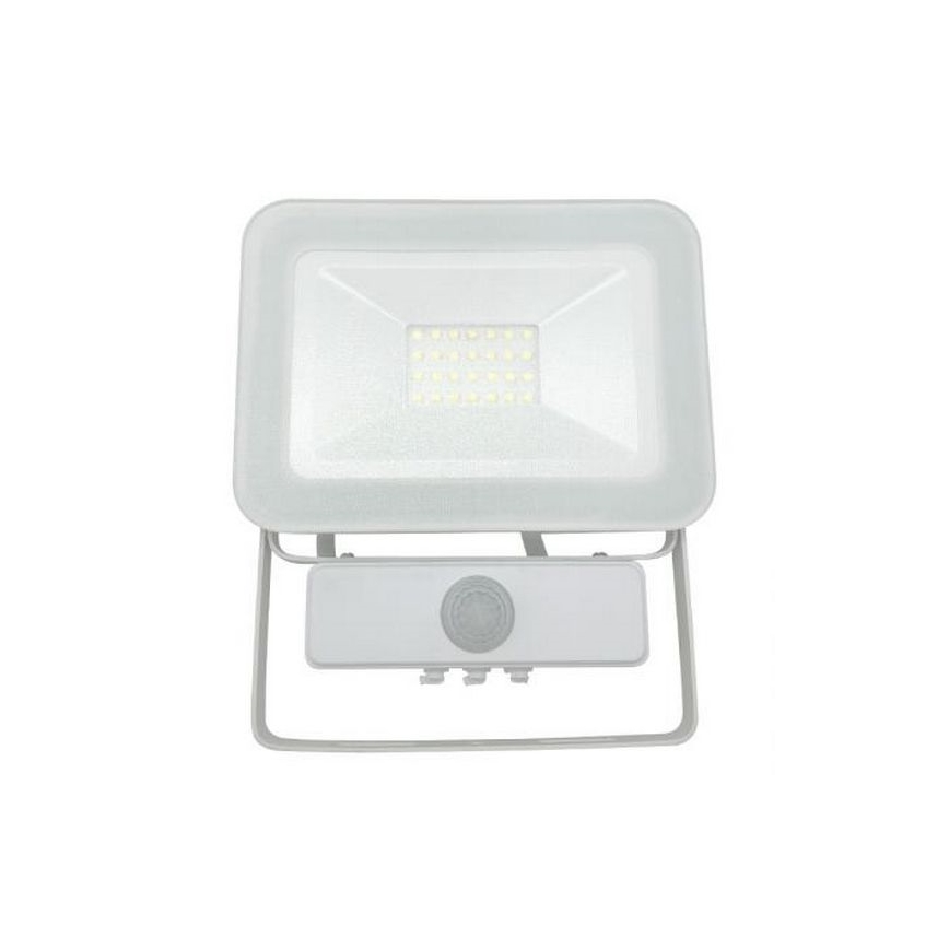 LED Reflektor se senzorem LED/20W/265V 1800lm bílá IP65