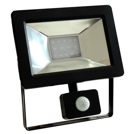 LED Reflektor se senzorem NOCTIS 2 SMD LED/10W/230V IP44 630lm černá
