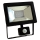 LED Reflektor se senzorem NOCTIS 2 SMD LED/10W/230V IP44 650lm černá