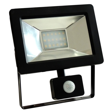 LED Reflektor se senzorem NOCTIS 2 SMD LED/20W/230V IP44 1350lm černá