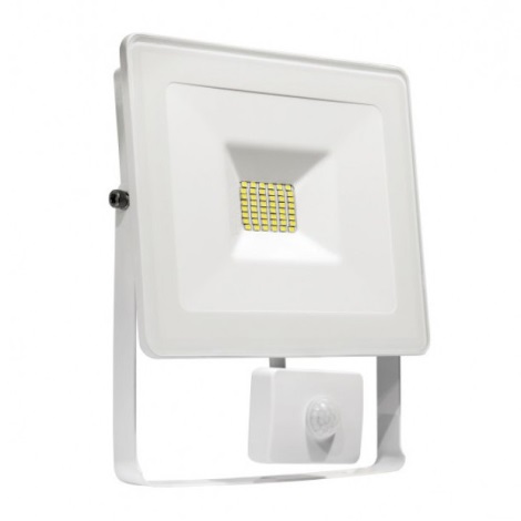 LED Reflektor se senzorem NOCTIS LUX SMD LED/10W/230V IP44 900lm bílá