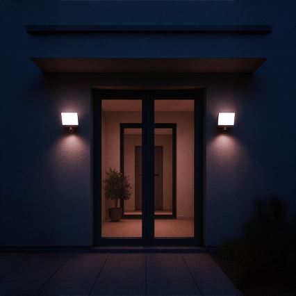 LED Reflektor se senzorem pohybu a soumraku DAVOS LED/30W/230V IP54 černá