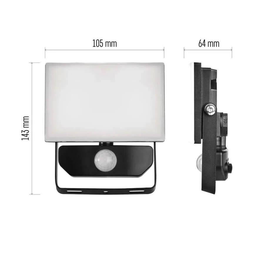 LED Reflektor se senzorem TAMBO LED/10W/230V 4000K IP54