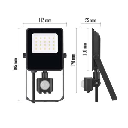 LED Reflektor se senzorem VISIO LED/10W/230V 4000K IP65