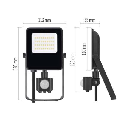 LED Reflektor se senzorem VISIO LED/20W/230V 4000K IP65