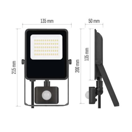 LED Reflektor se senzorem VISIO LED/30W/230V 4000K IP65