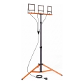 LED Reflektor se stojanem 3xLED/50W/230V 4500K IP65 černá/oranžová