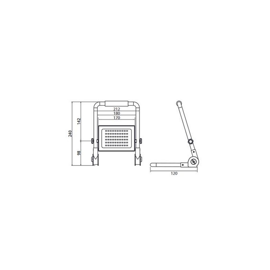 LED Reflektor se stojanem ADVIVE WORK LED/50W/230V IP65