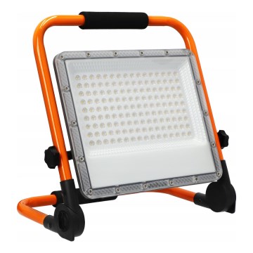 LED Reflektor se stojanem LED/100W/230V 4500K IP65 oranžová