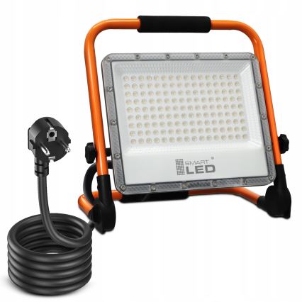 LED Reflektor se stojanem LED/100W/230V 4500K IP65 oranžová
