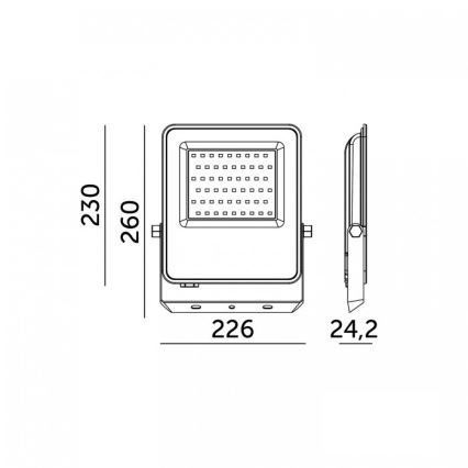 LED Reflektor ULSAN LED/100W/230V 4000K IP65
