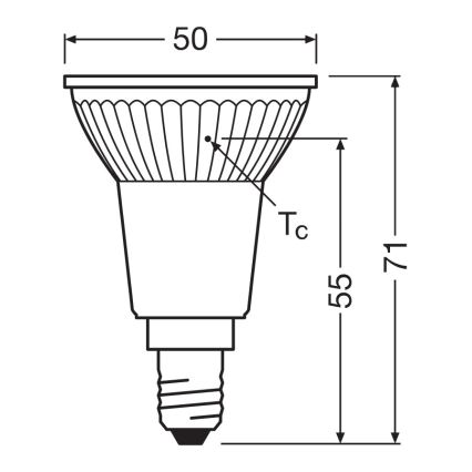LED Reflektorová žárovka PAR16 E14/4,5W/230V 2700K 36° - Ledvance